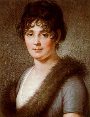 Portraitgemälde der Königin Caroline von Bayern (gest. 1841)